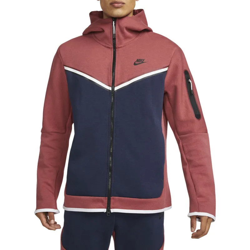 Sweat  Capuche Nike Tech Fleece - Rouge - Homme