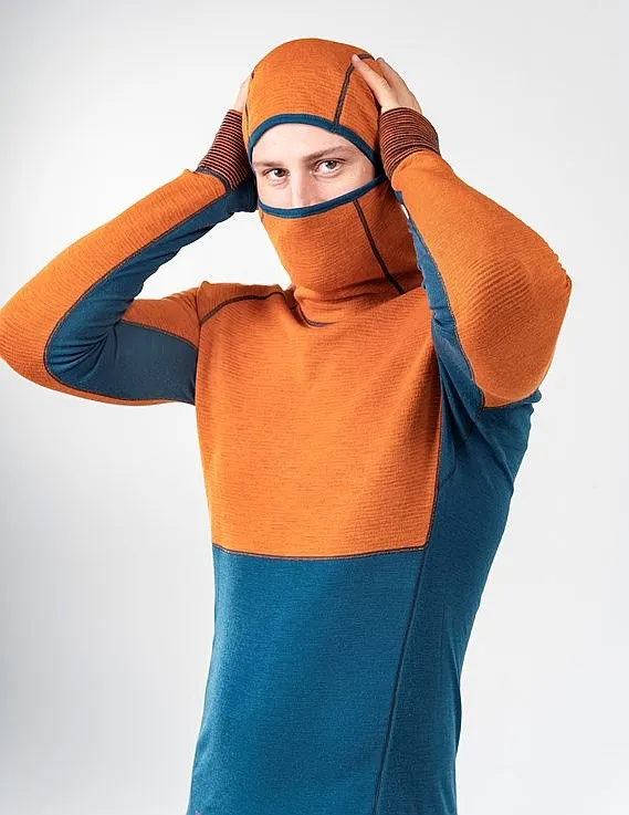 T-Shirt Devold Tuvegga Merino Hoodie LS - Ink - men´s