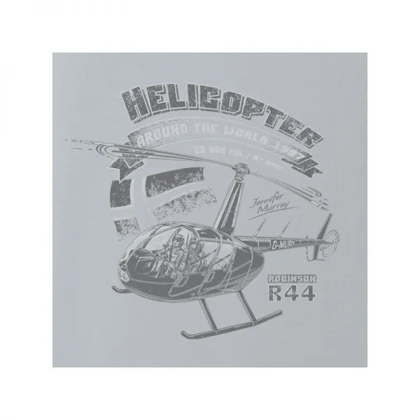 T-shirt with a helicopter ROBINSON R-44