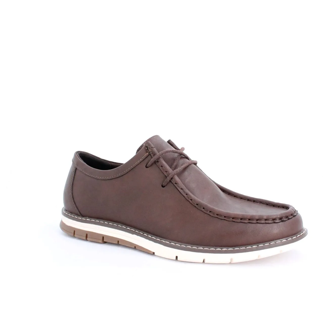 TALAR MENS BOAT SHOES-BROWN