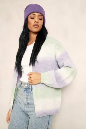 Tall Ombre Edge To Edge Cardigan