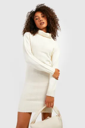 Tall Turtleneck Sweater Dress