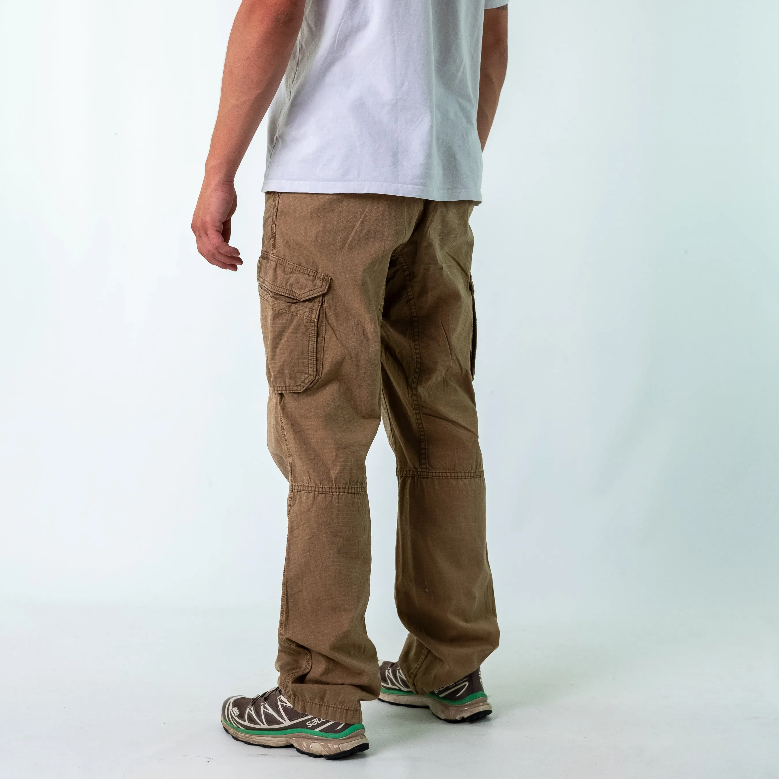 Tan 90s Carhartt Woven Cargo Pants Baggy Pants (34x34)