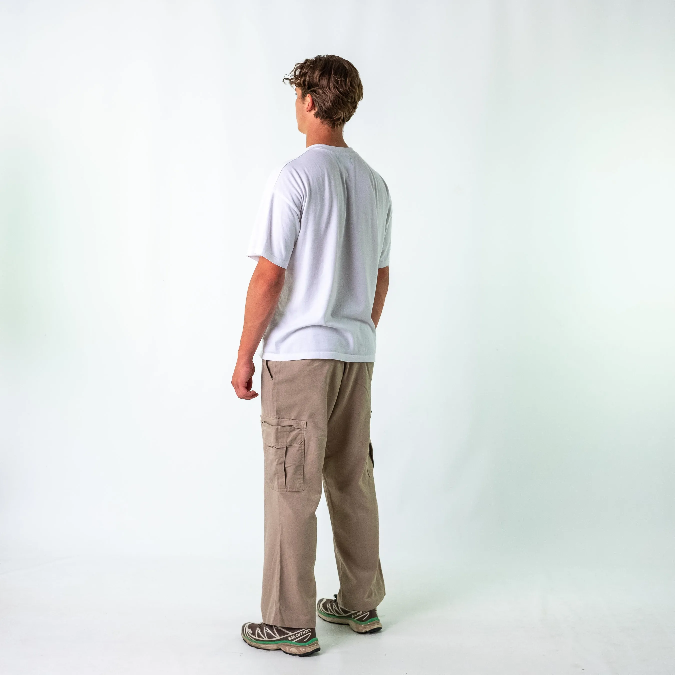 Tan 90s Dickies Woven Cargo Pants Baggy Pants (34x30)