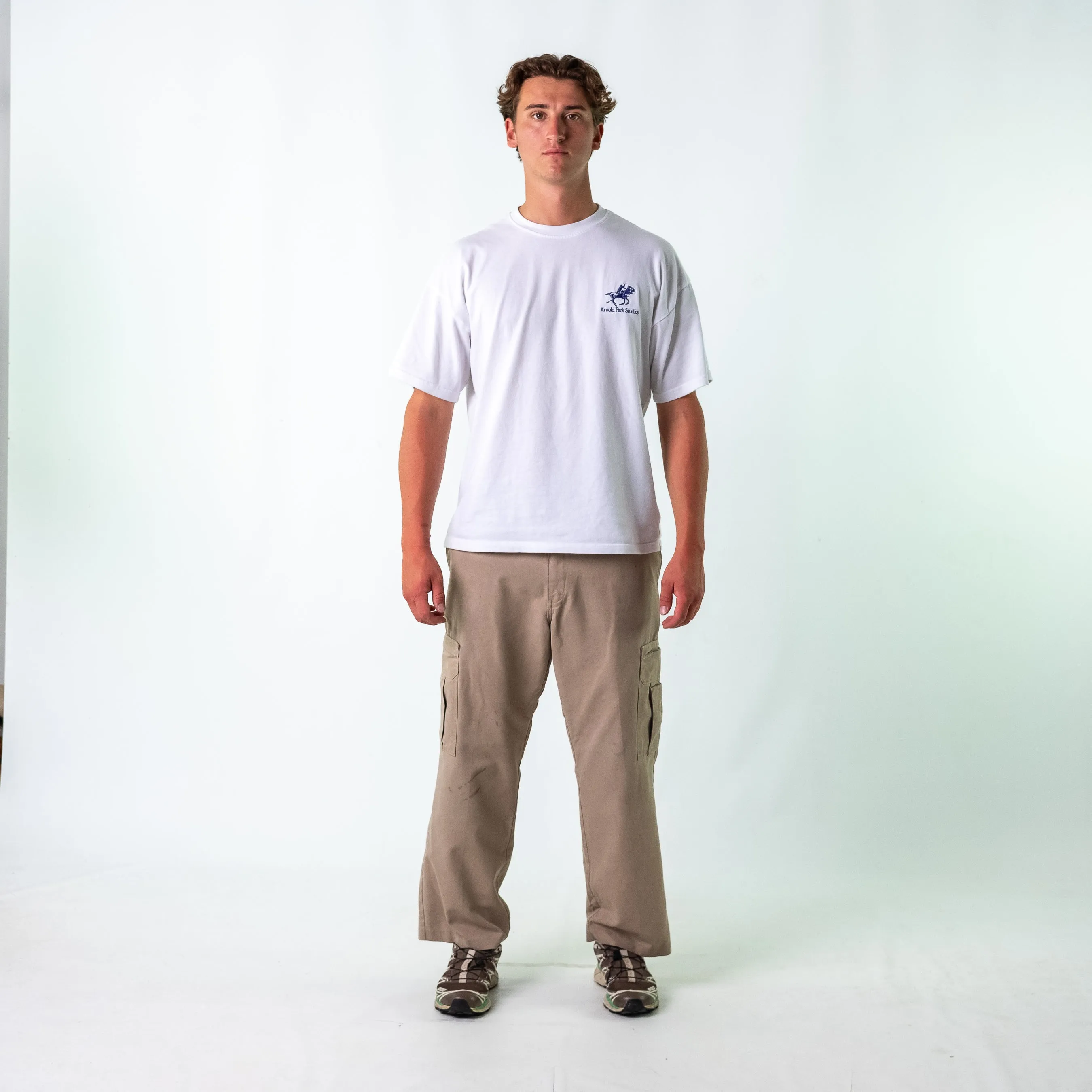 Tan 90s Dickies Woven Cargo Pants Baggy Pants (34x30)