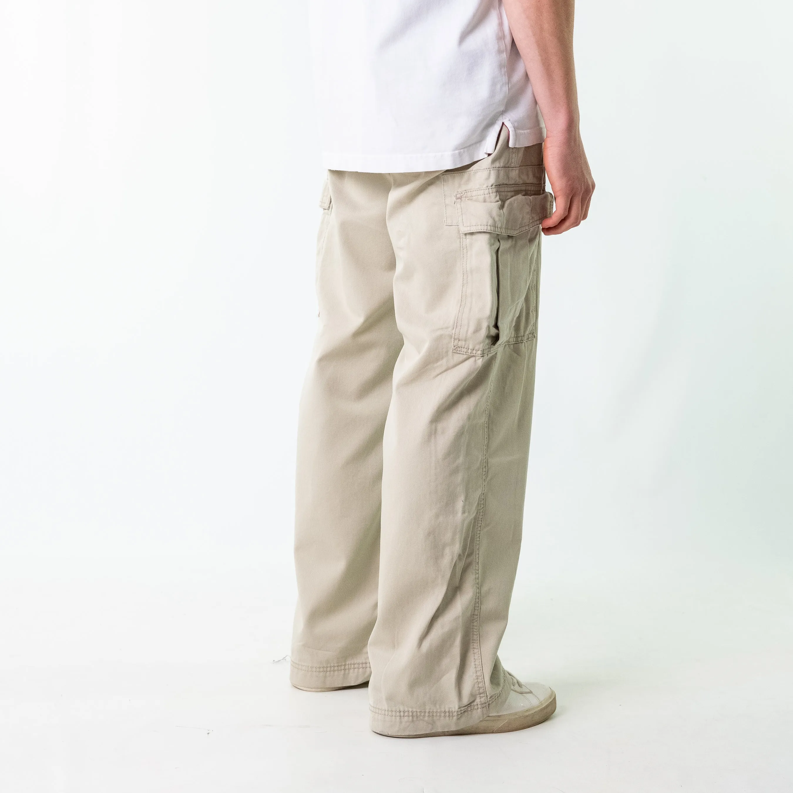 Tan 90s Levi's Woven Cargo Pants Baggy Pants (36x32)