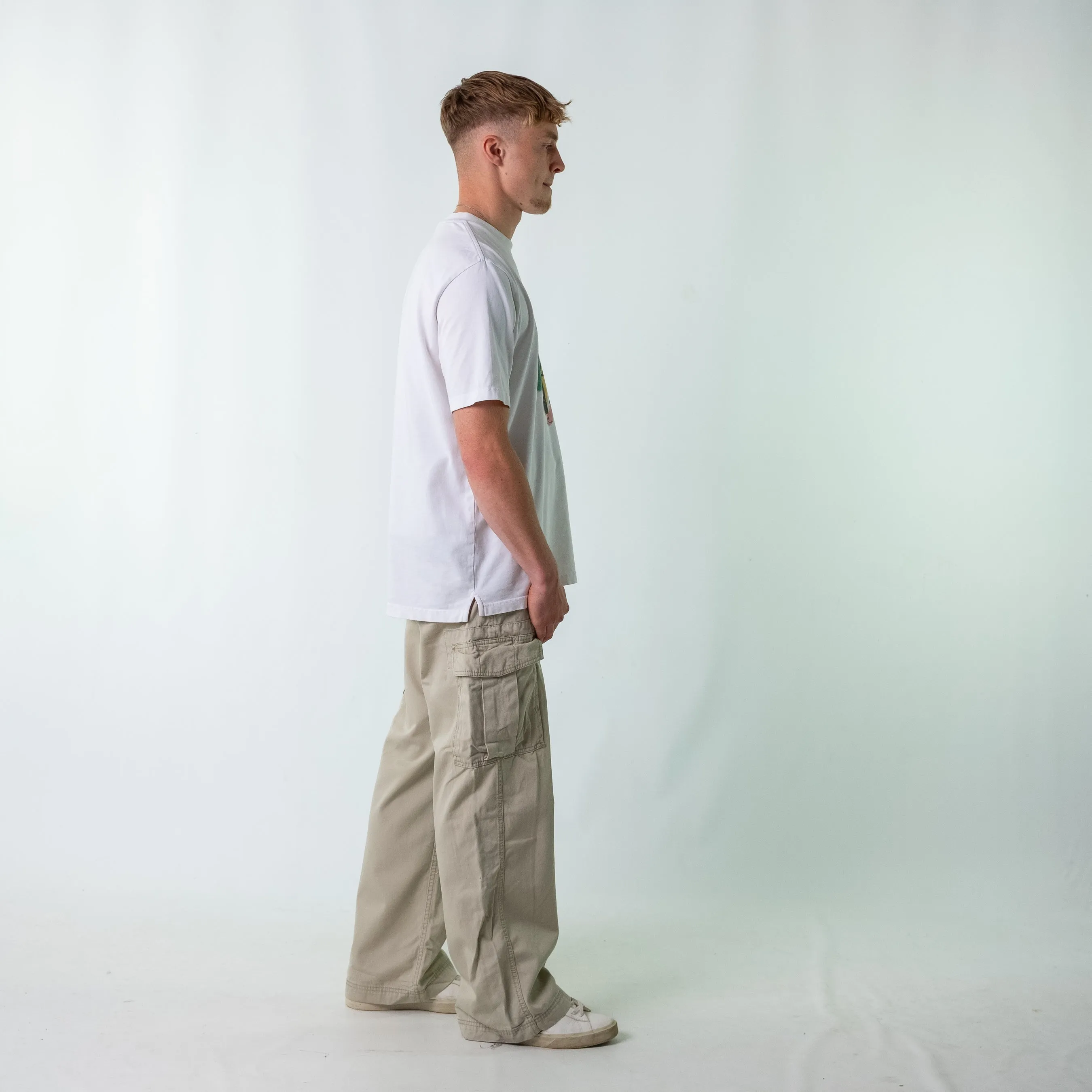 Tan 90s Levi's Woven Cargo Pants Baggy Pants (36x32)