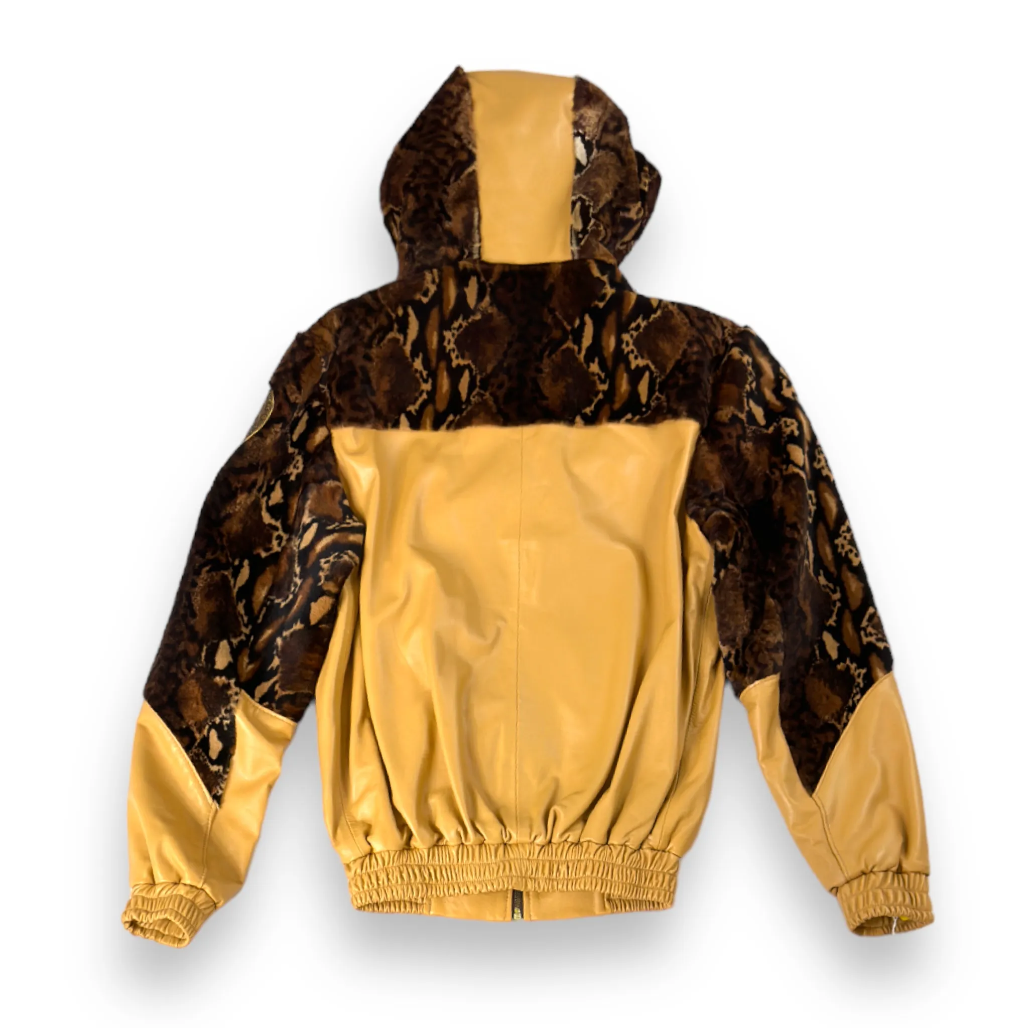 Tan Hoodie With Pony - Daniel's Leather