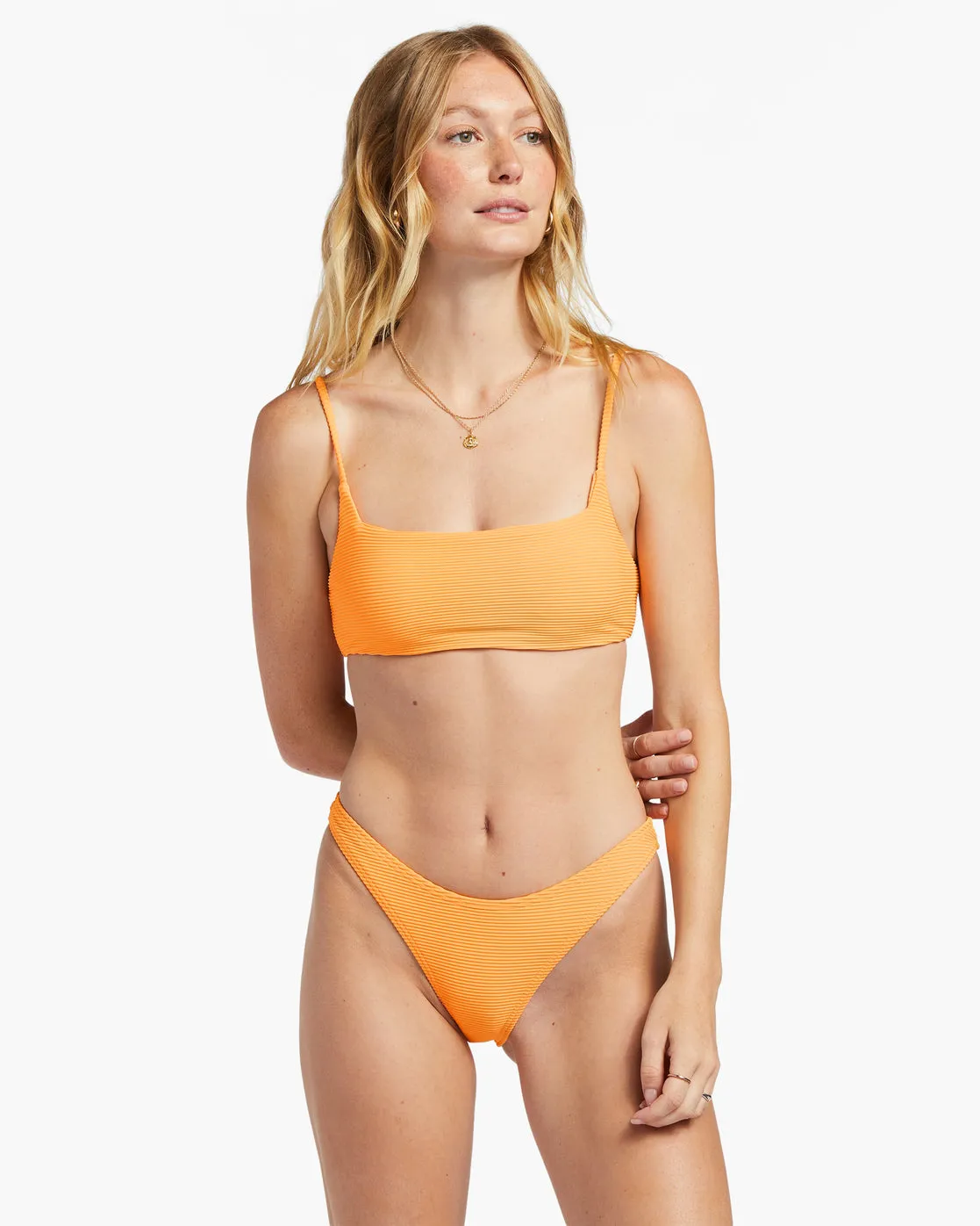 Tanlines Hike Bikini Bottoms - Orange Peel