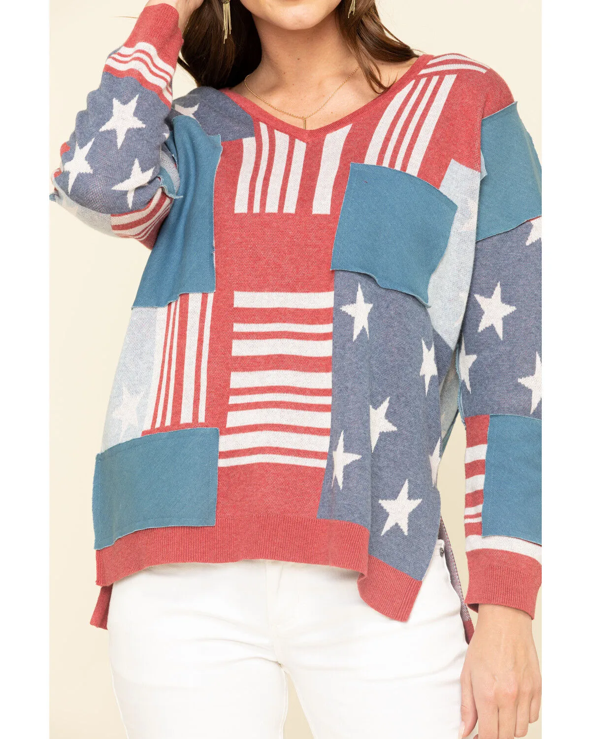 Tasha Polizzi Women's Flag Patch Pullover