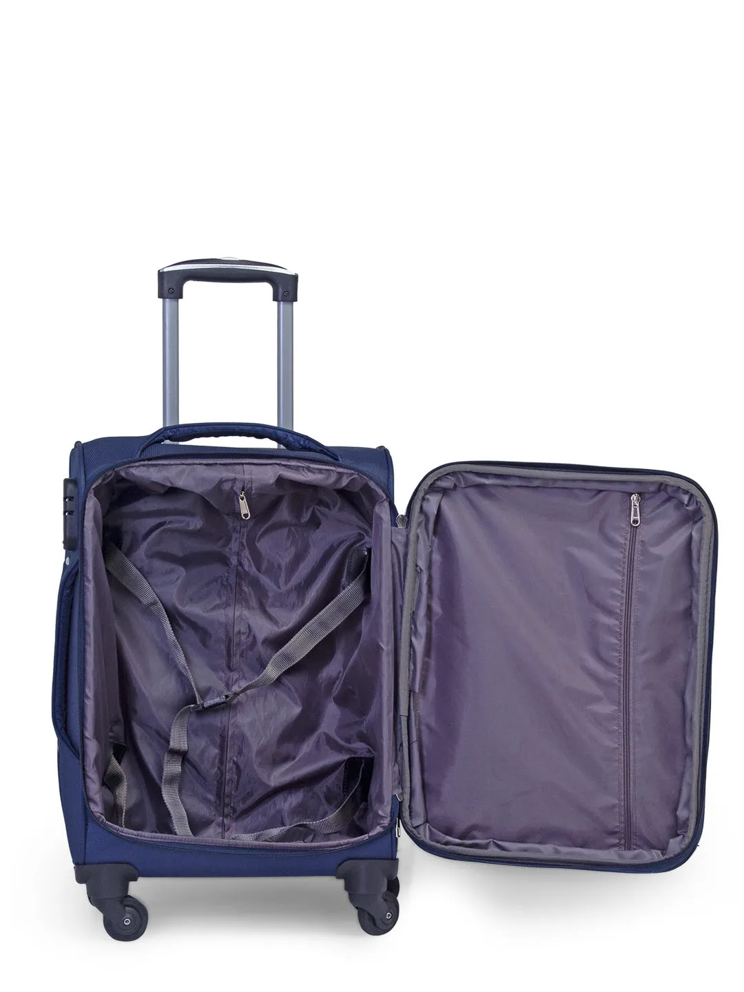 Teakwood Blue Trolley Bag (Medium)