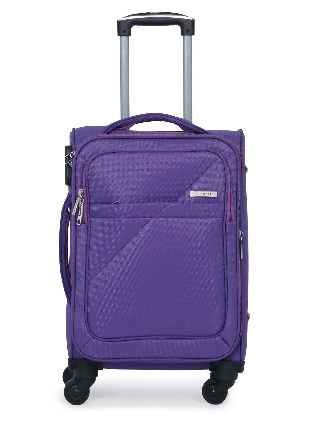 Teakwood Small Trolley Bag - Purple