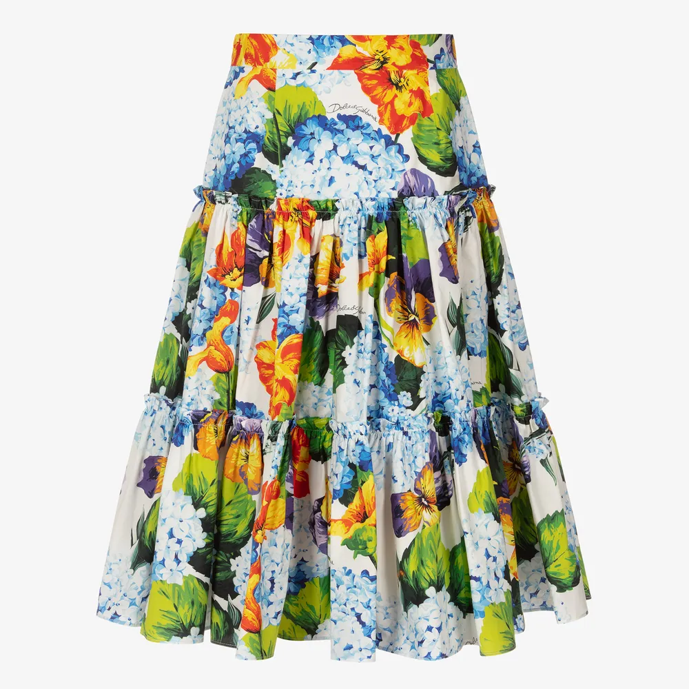 Teen Girls Hydrangea Skirt