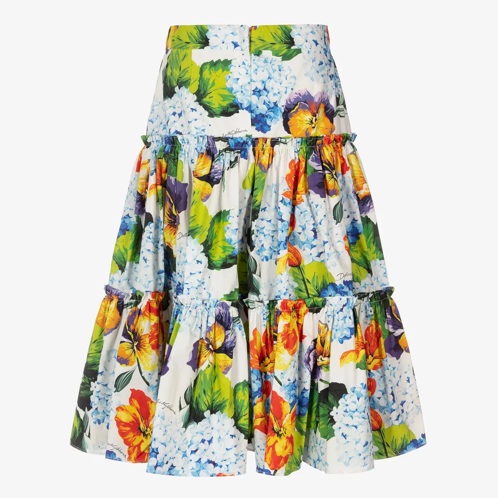 Teen Girls Hydrangea Skirt
