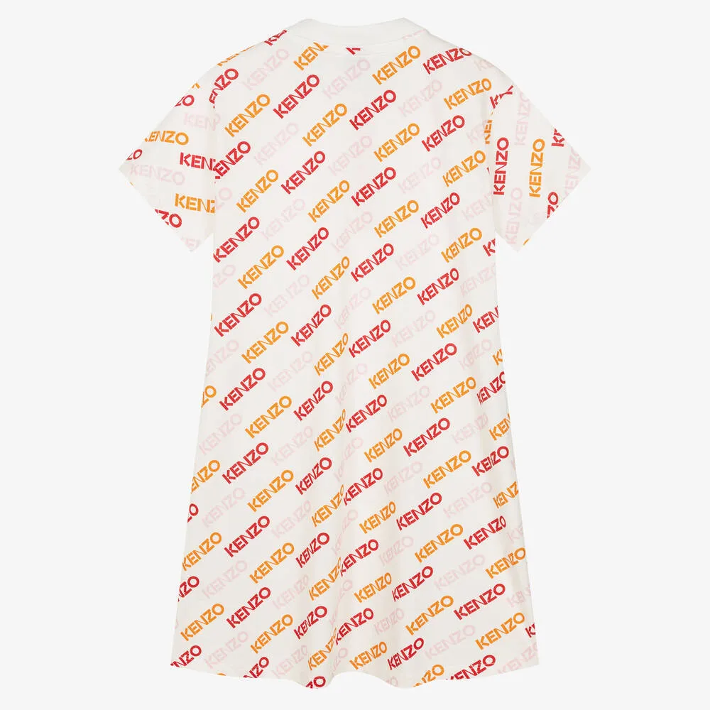 Teen Girls White Logo Polo Dress