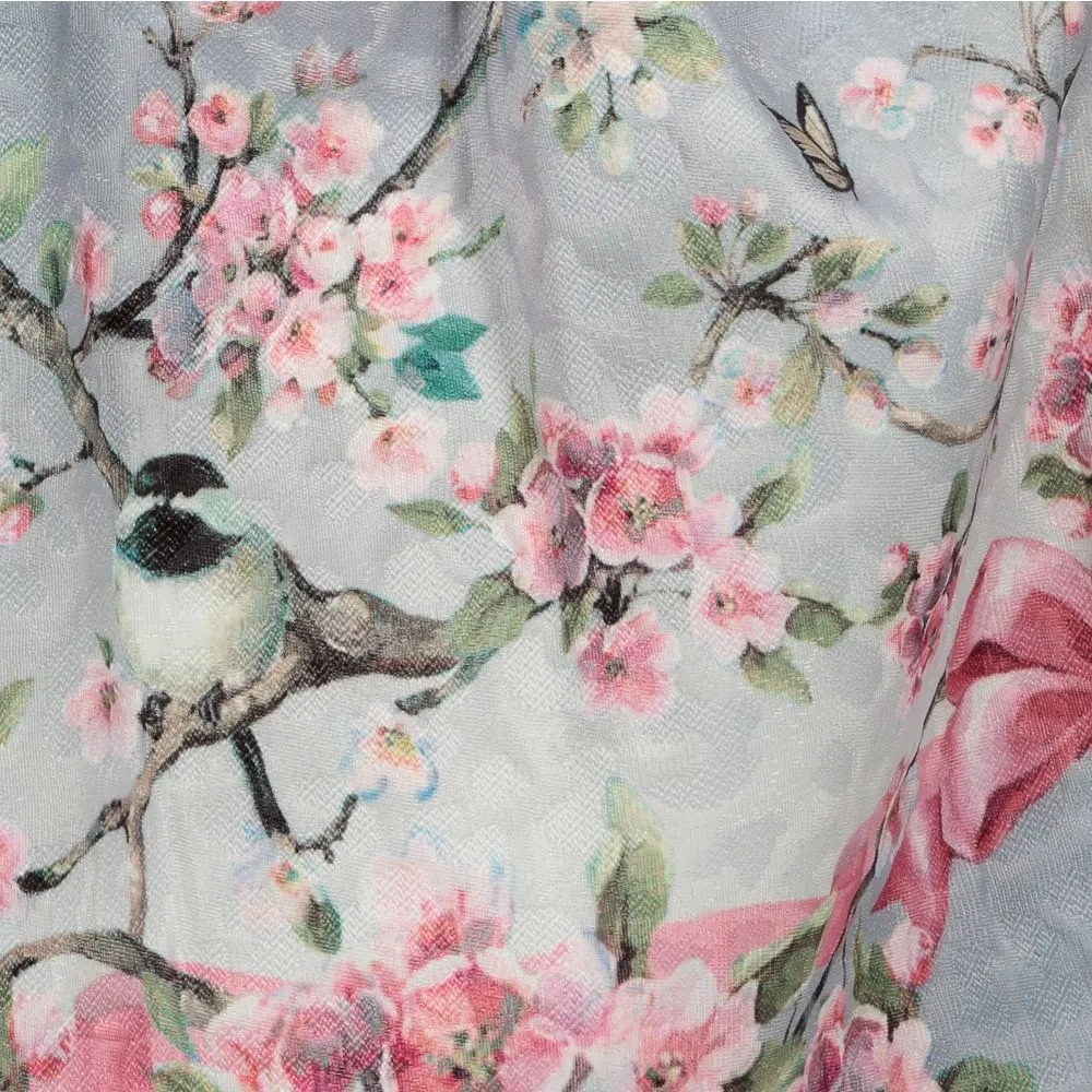 Teen Grey Floral Skirt