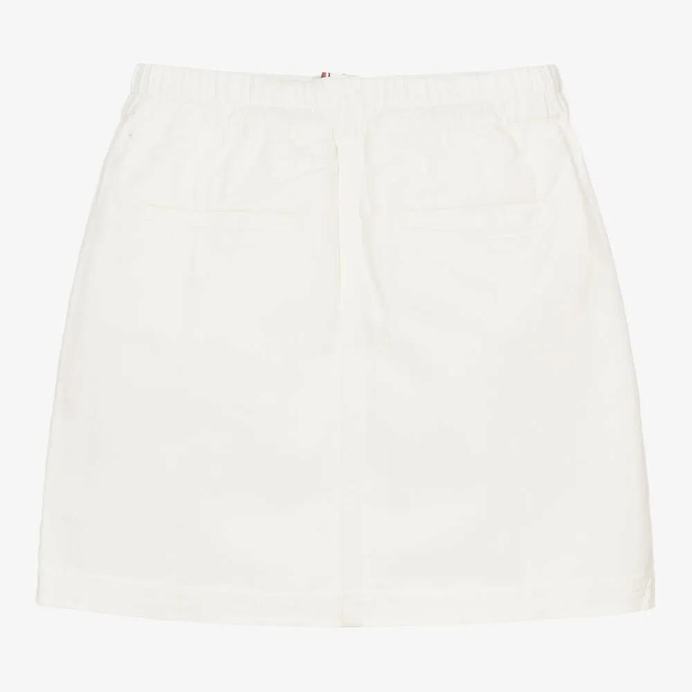 Teen Ivory Cotton Skirt