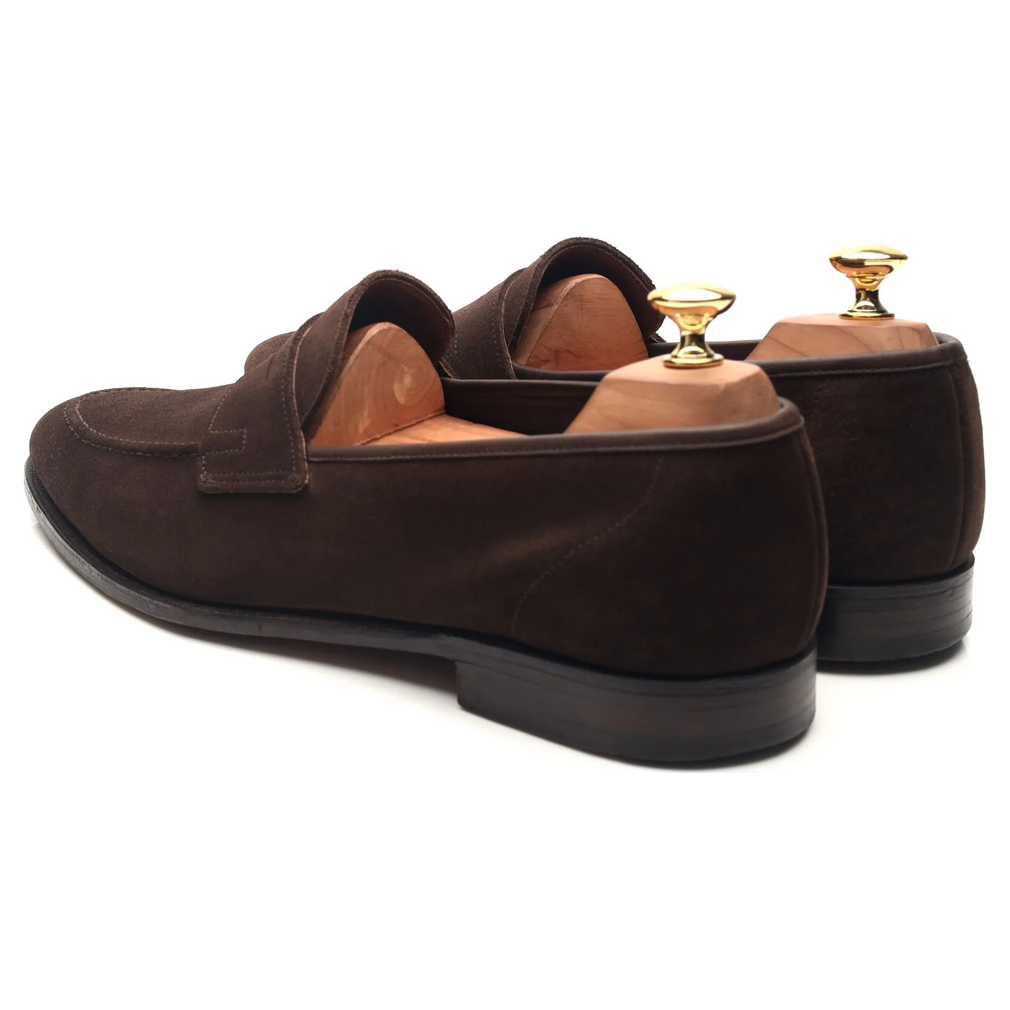 'Teign' Dark Brown Suede Loafers UK 10 E