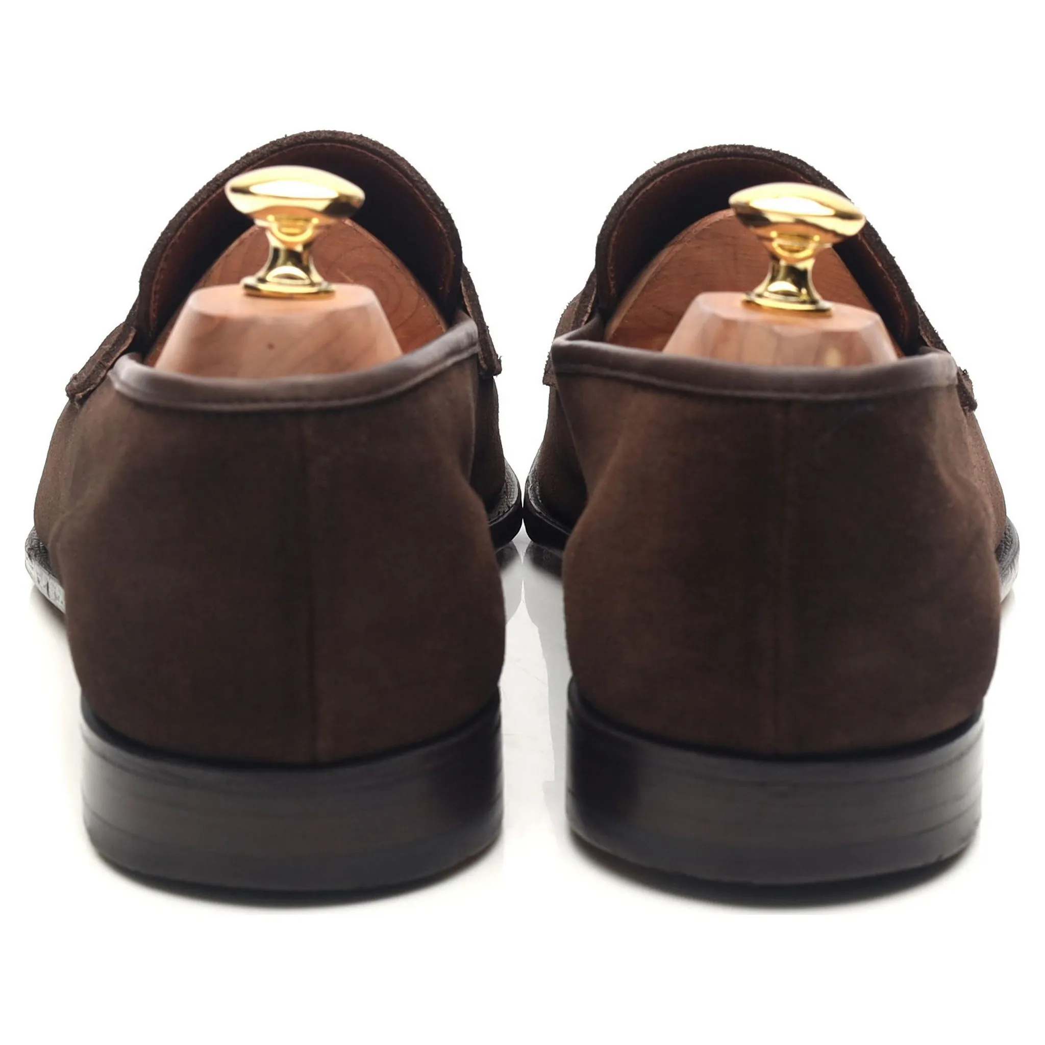 'Teign' Dark Brown Suede Loafers UK 10 E