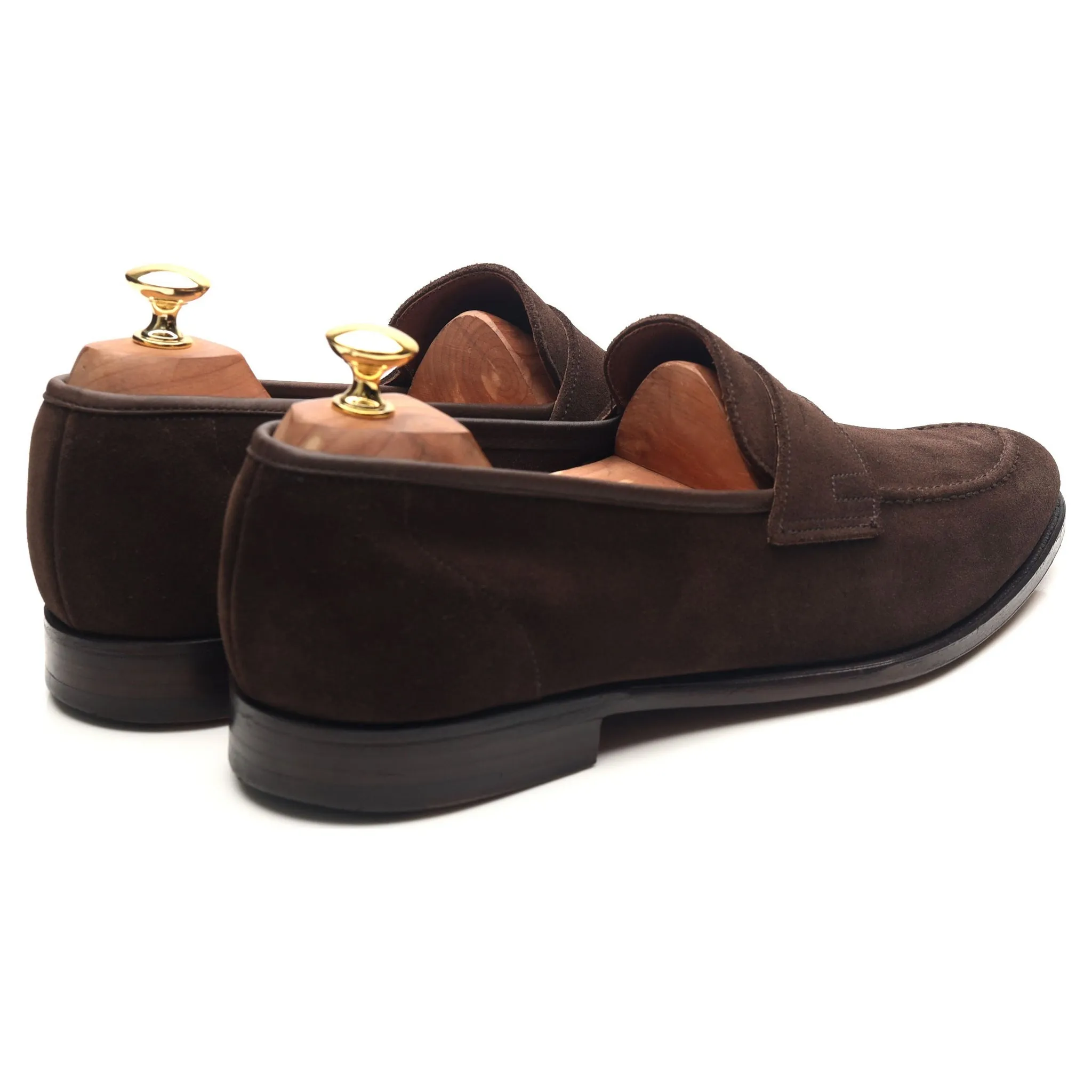 'Teign' Dark Brown Suede Loafers UK 10 E