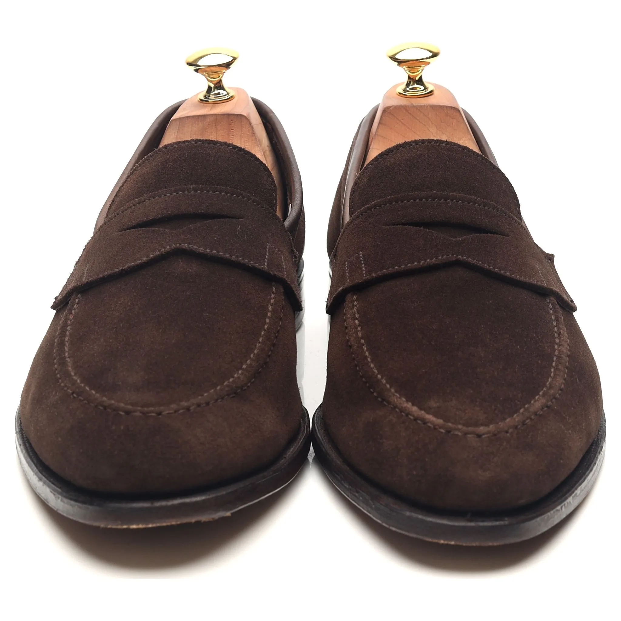 'Teign' Dark Brown Suede Loafers UK 10 E