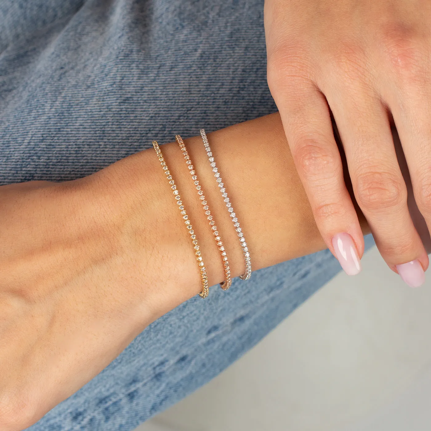 Tennis Bracelet | 1 Carat Diamond | 14K White Gold