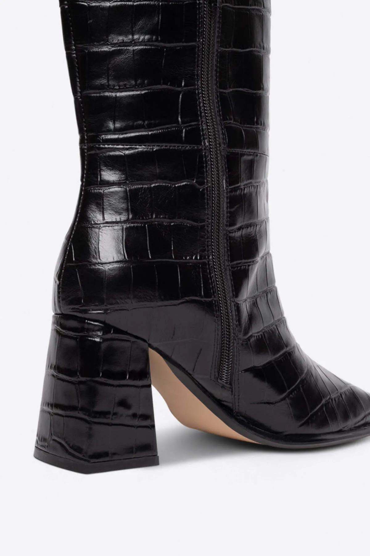 TGIF KNEE HIGH BOOT - MAROON/BLACK