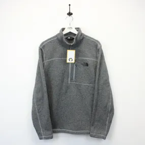 THE NORTH FACE 1/4 Zip Fleece Grey | Large