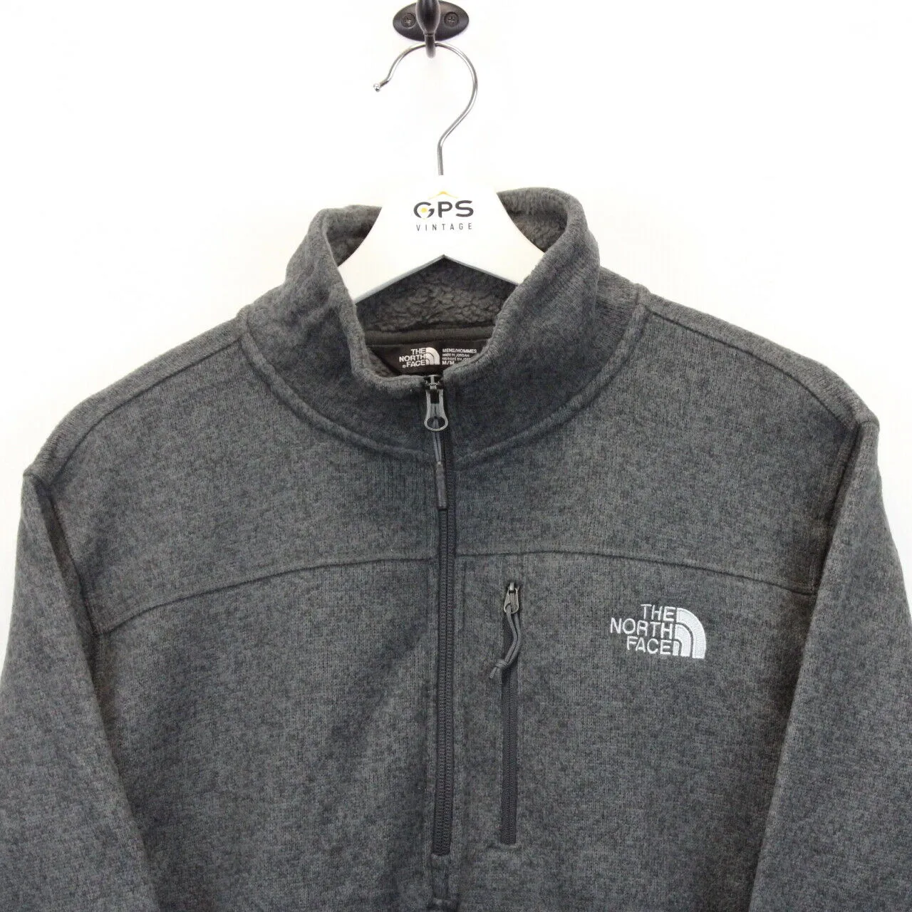 THE NORTH FACE 1/4 Zip Sweatshirt Grey | Medium