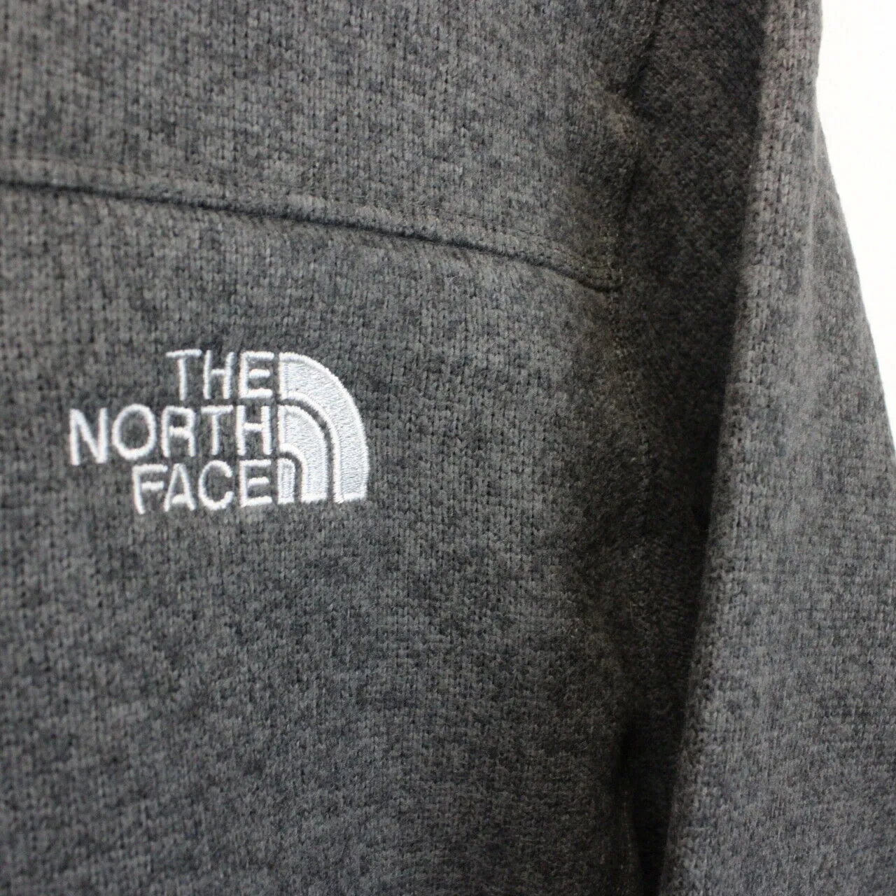 THE NORTH FACE 1/4 Zip Sweatshirt Grey | Medium