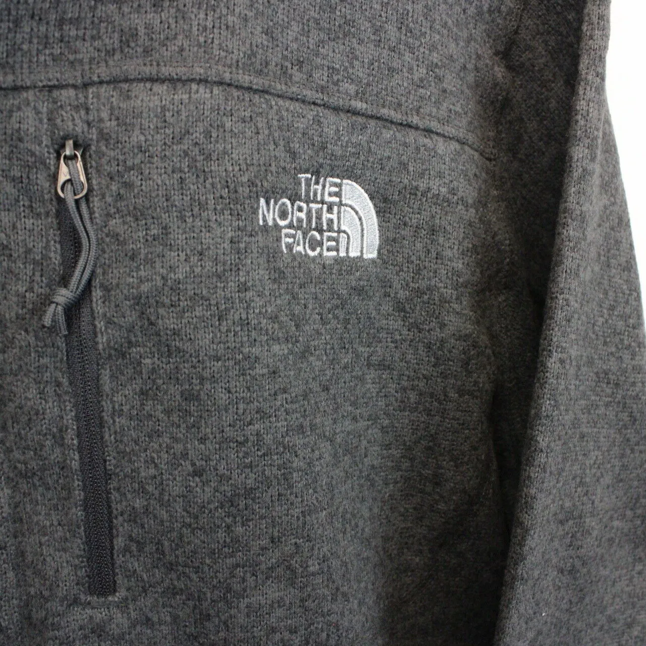 THE NORTH FACE 1/4 Zip Sweatshirt Grey | Medium