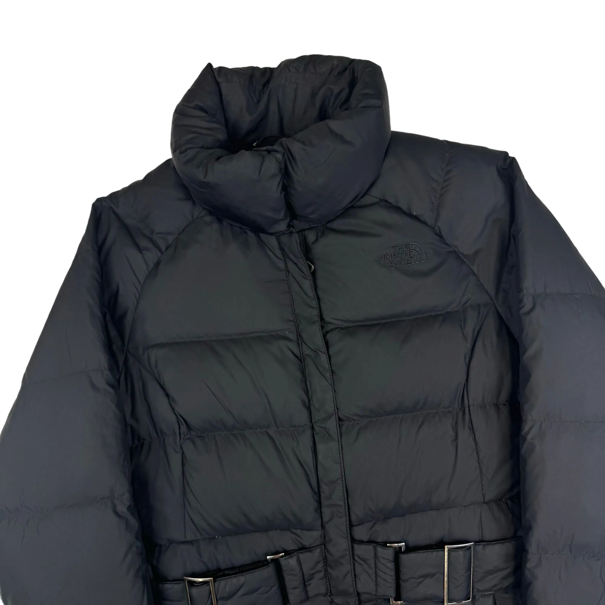 The North Face Belted Long Puffer Jacket Black Women's