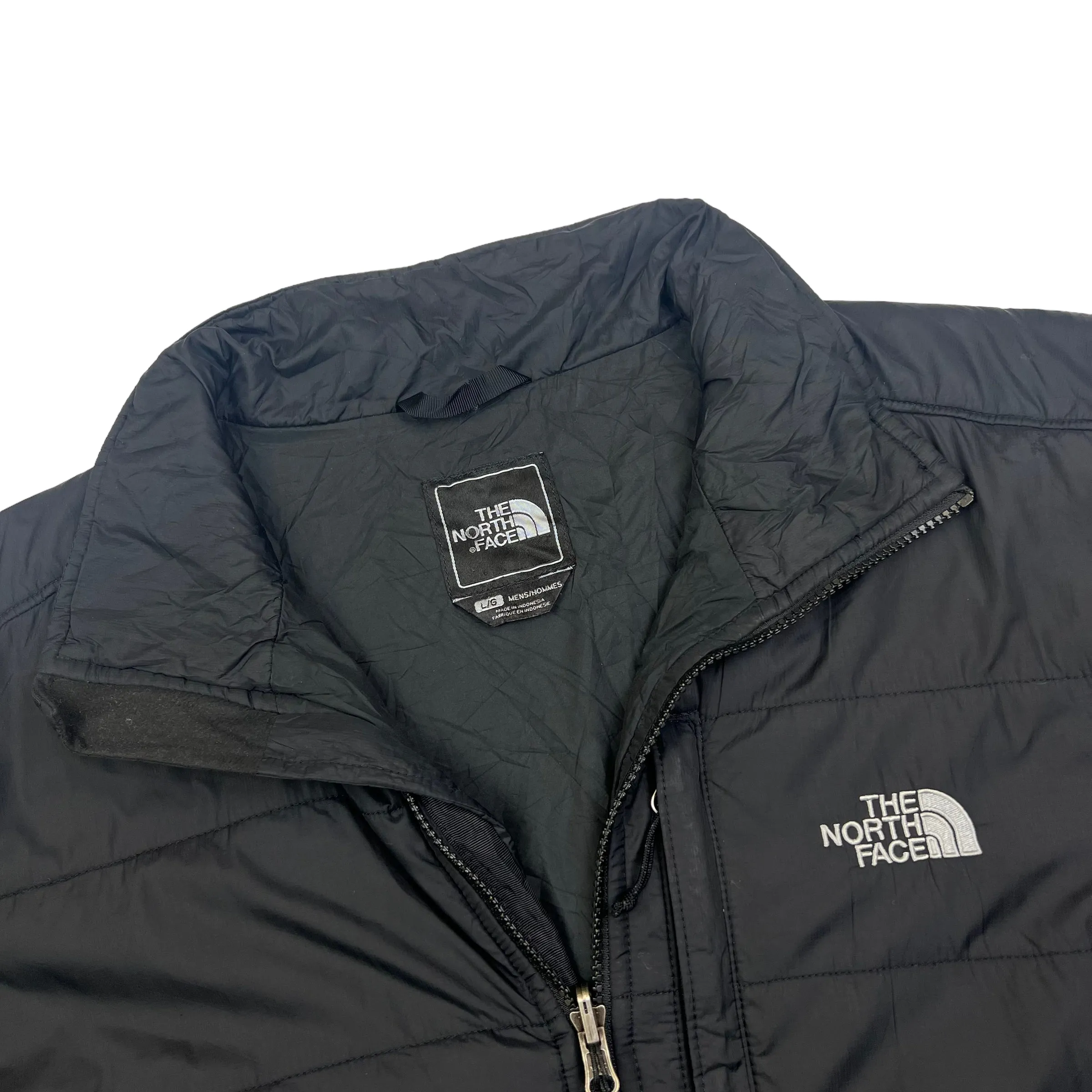 The North Face Black Zip-Up Light Puffer Jacket