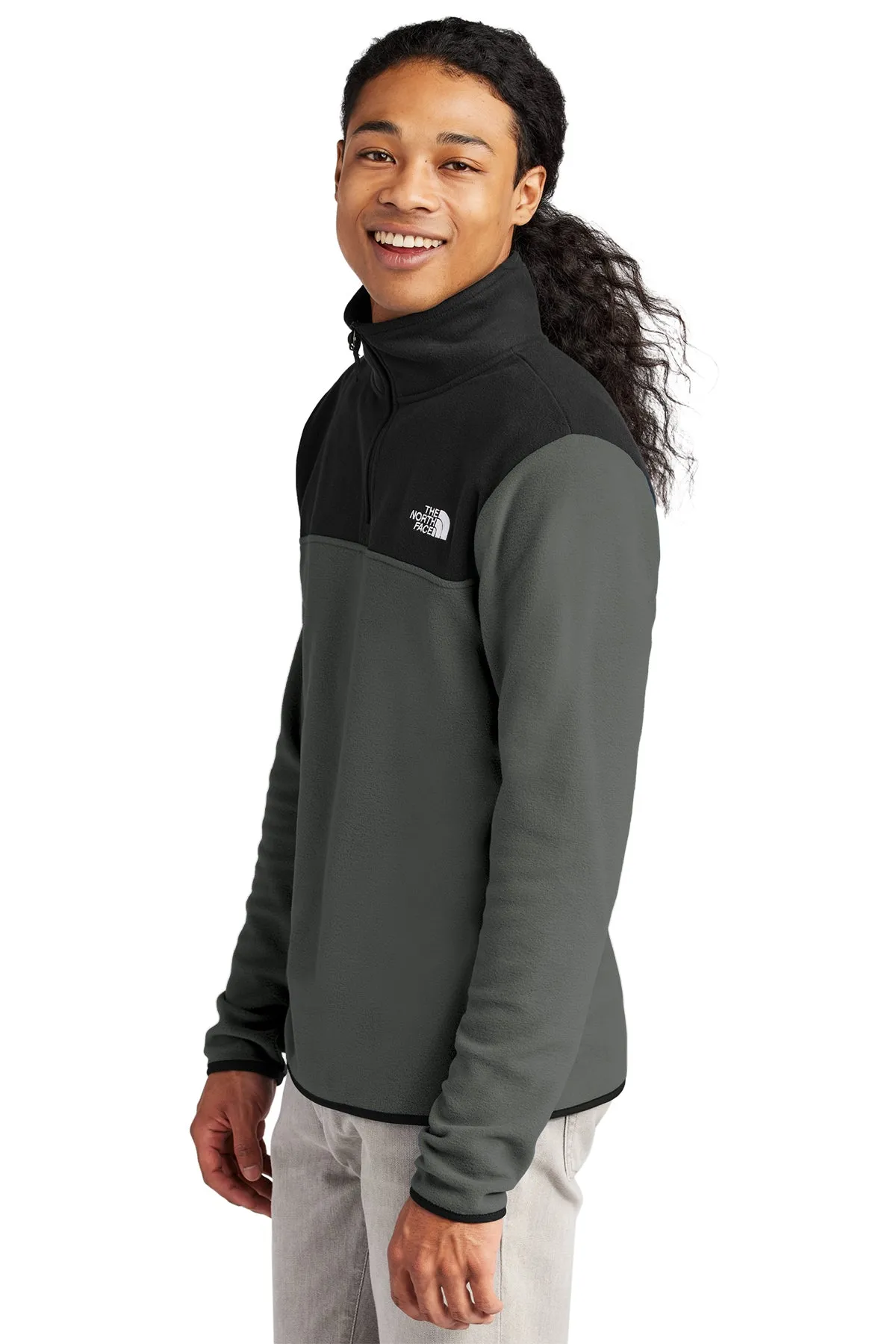 The North Face Glacier Custom Fleece 1/4 Zips, Asphalt Grey