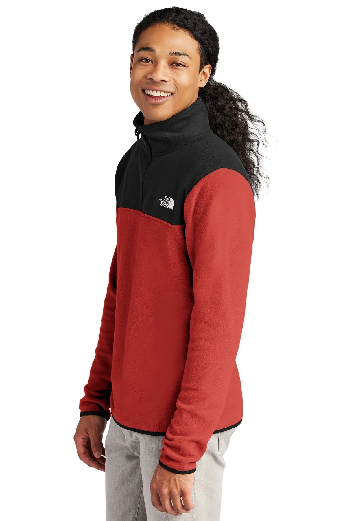 The North Face Glacier Custom Fleece 1/4 Zips, Rage Red