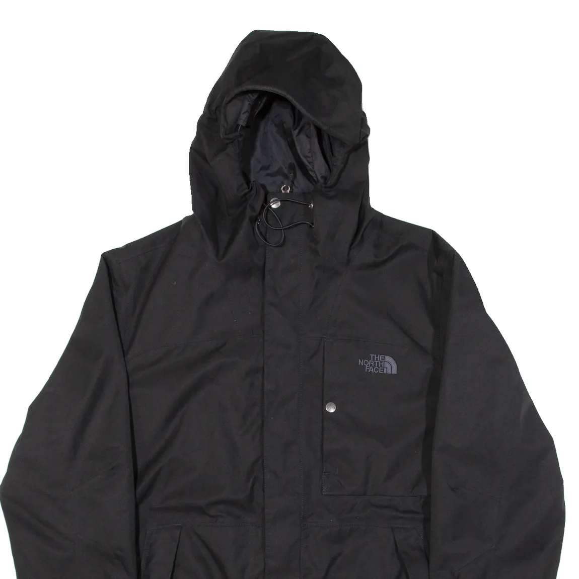 THE NORTH FACE Gore-Tex Mens Rain Jacket Black Hooded XL