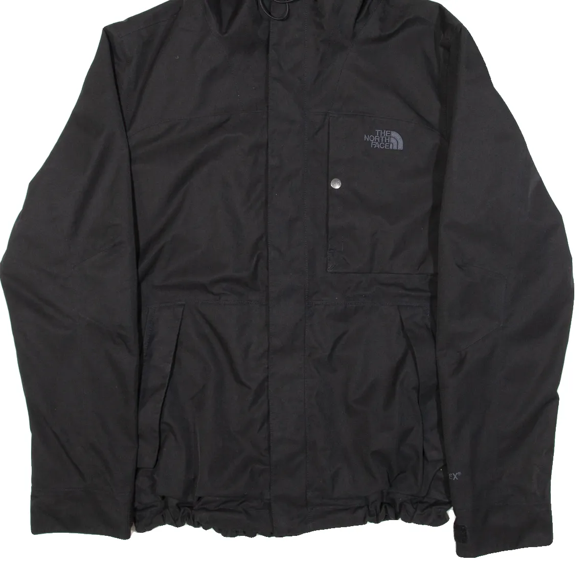 THE NORTH FACE Gore-Tex Mens Rain Jacket Black Hooded XL