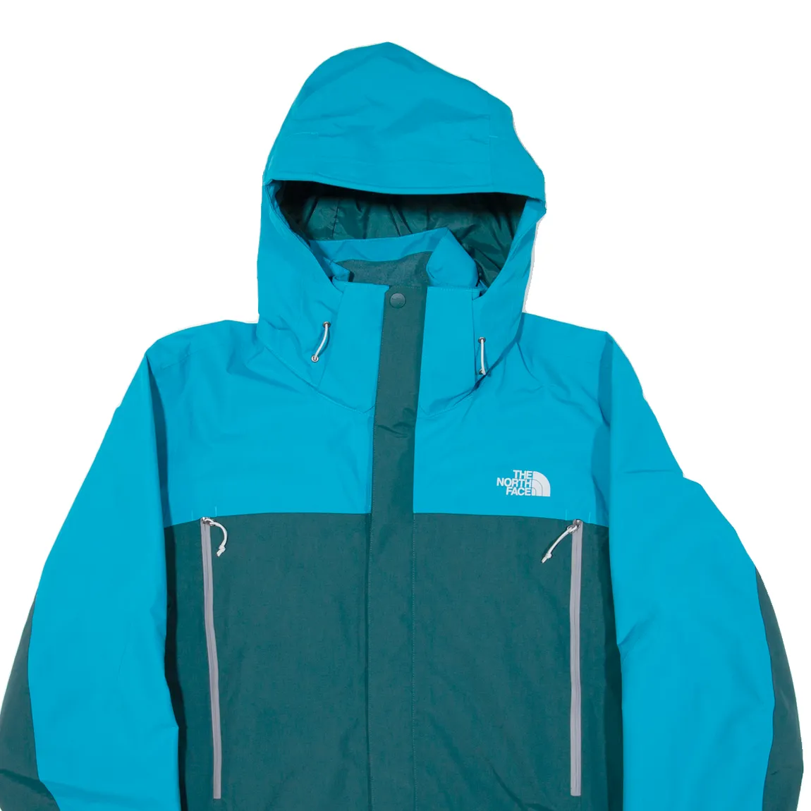 THE NORTH FACE Gore-Tex Mens Rain Jacket Blue Nylon Hooded XL