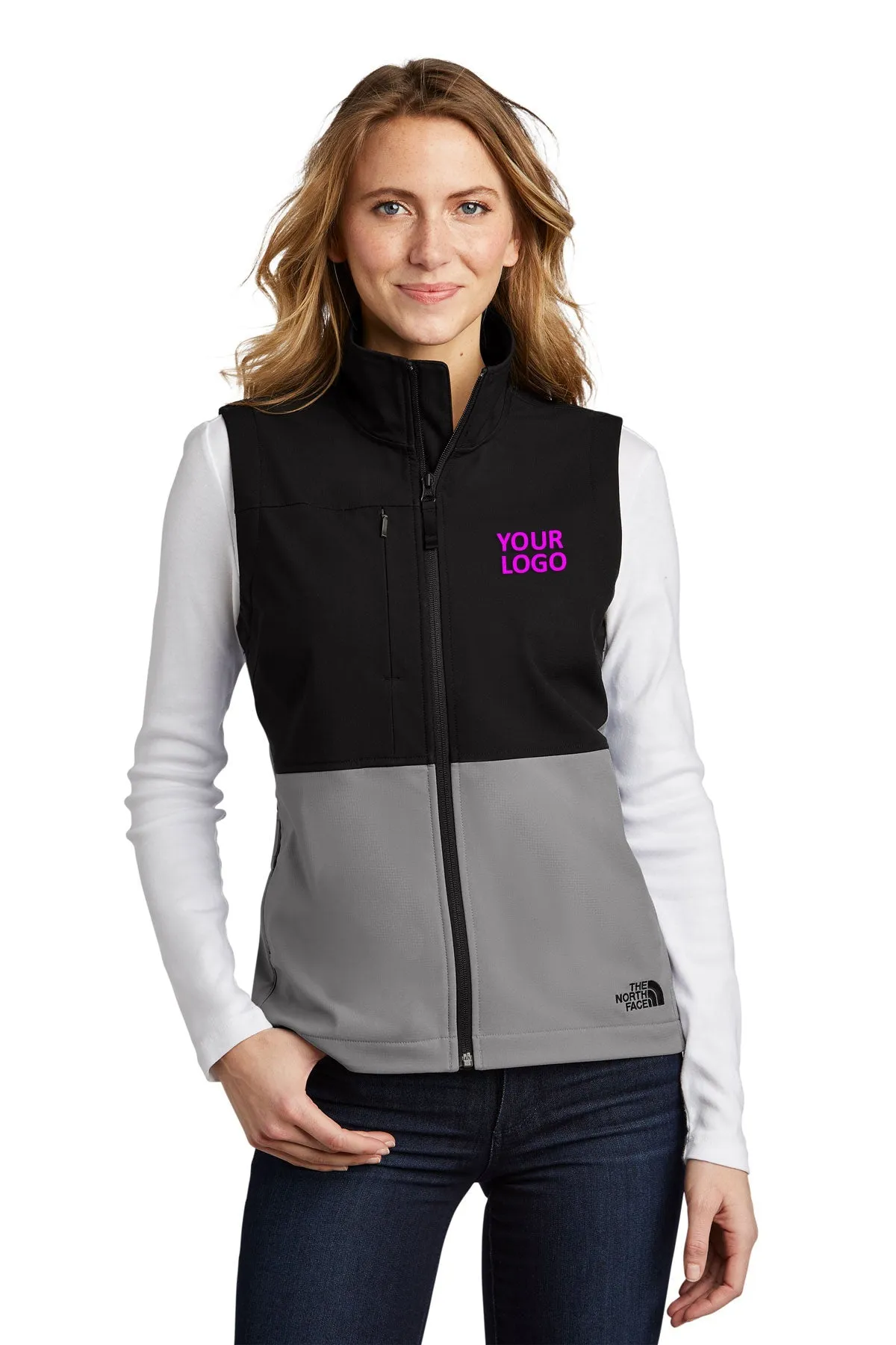 The North Face Ladies Castle Rock Soft Shell Vest Mid Grey