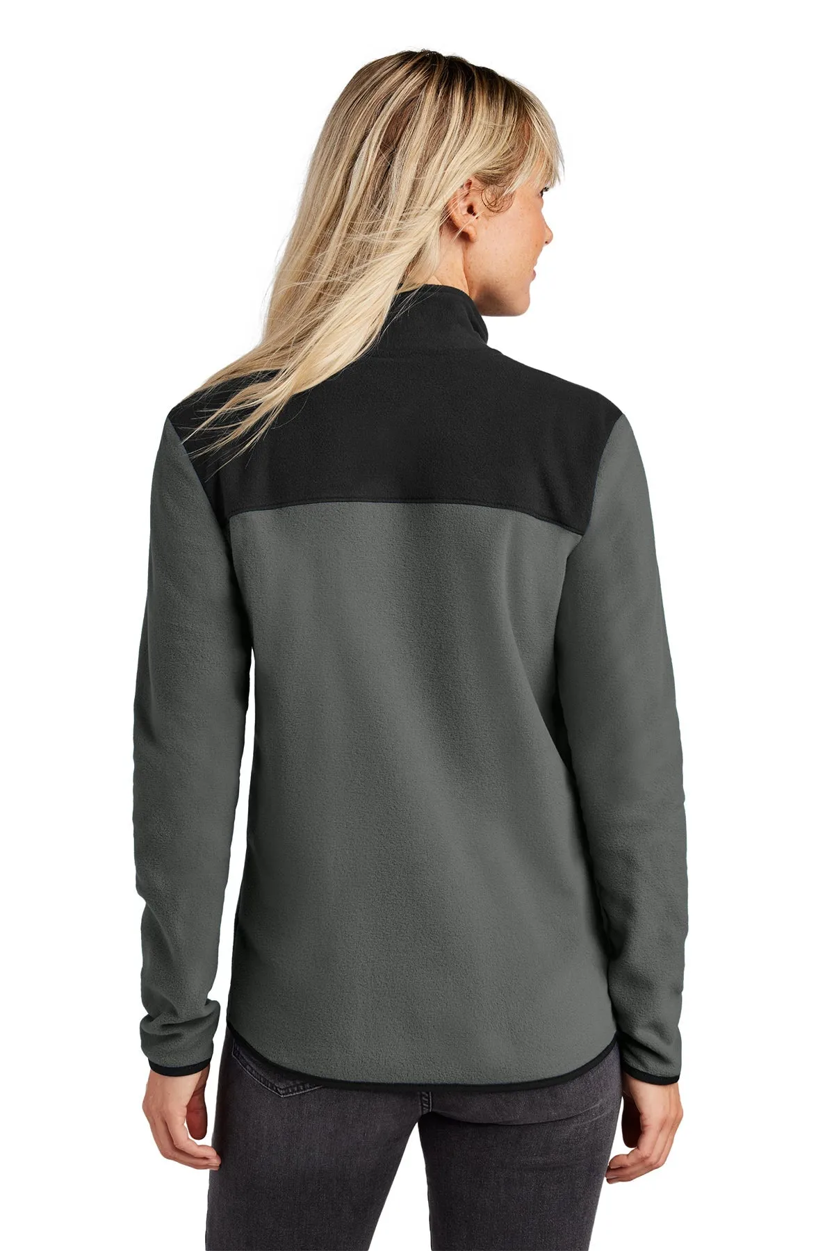 The North Face Ladies Glacier Custom Fleece Jackets, Asphalt Grey