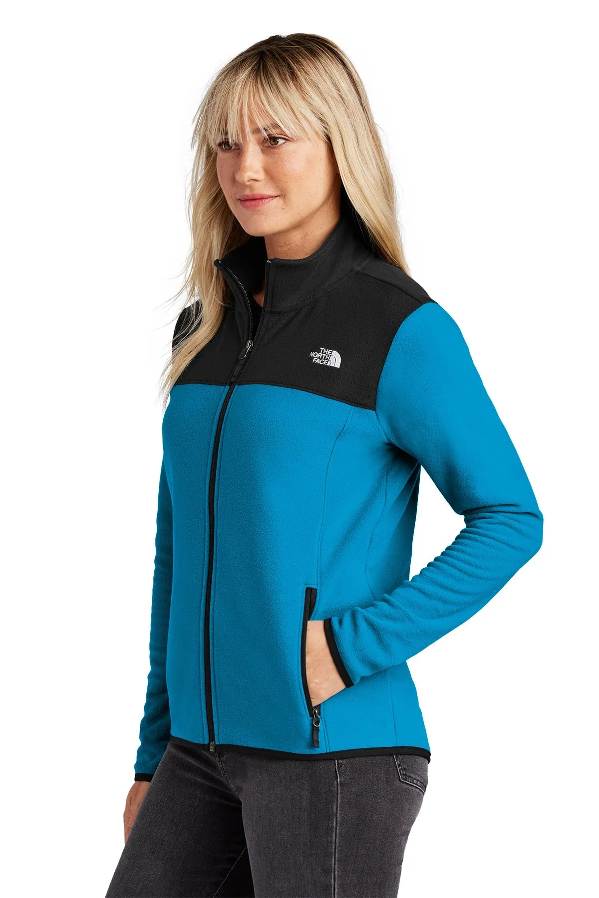 The North Face Ladies Glacier Custom Fleece Jackets, Hero Blue