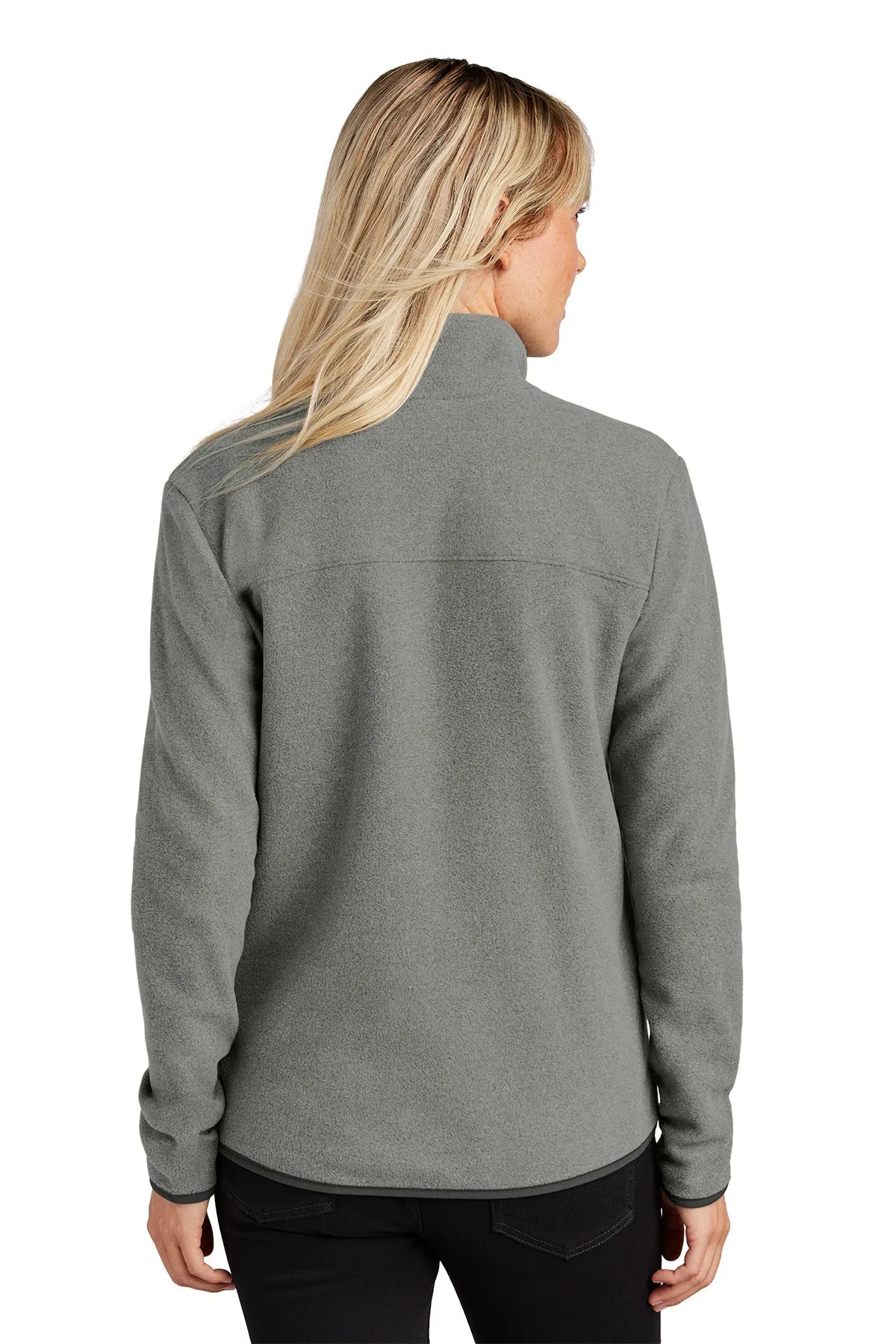 The North Face Ladies Glacier Custom Fleece Jackets, Medium Grey Heather