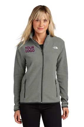 The North Face Ladies Glacier Custom Fleece Jackets, Medium Grey Heather