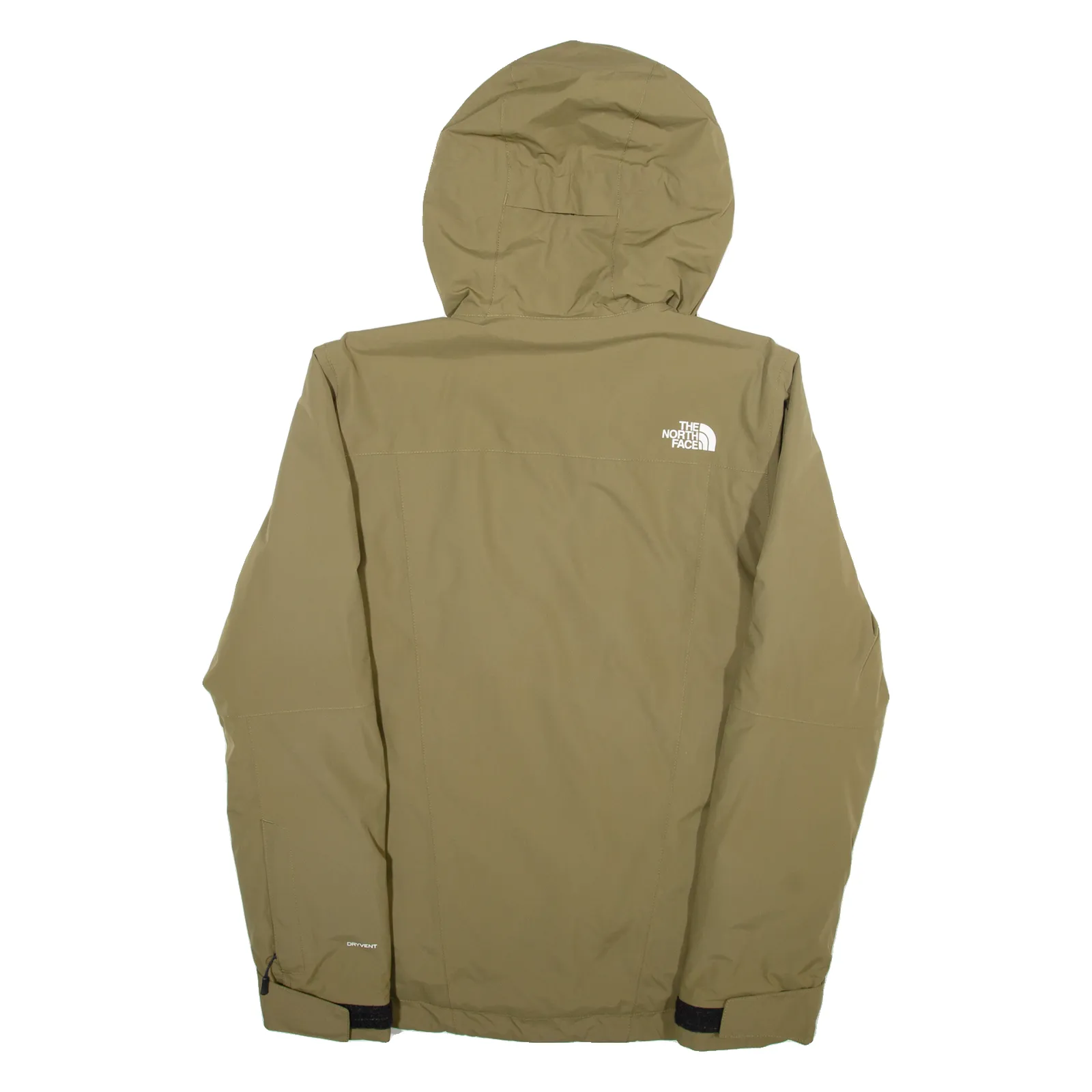 THE NORTH FACE Mens Rain Jacket Green Hooded S