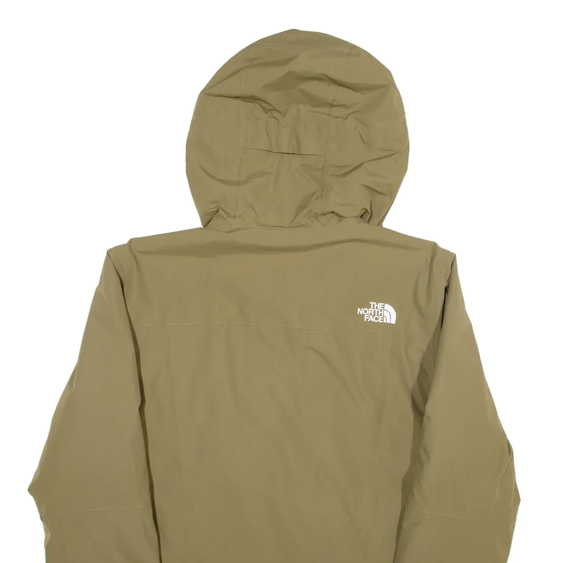 THE NORTH FACE Mens Rain Jacket Green Hooded S