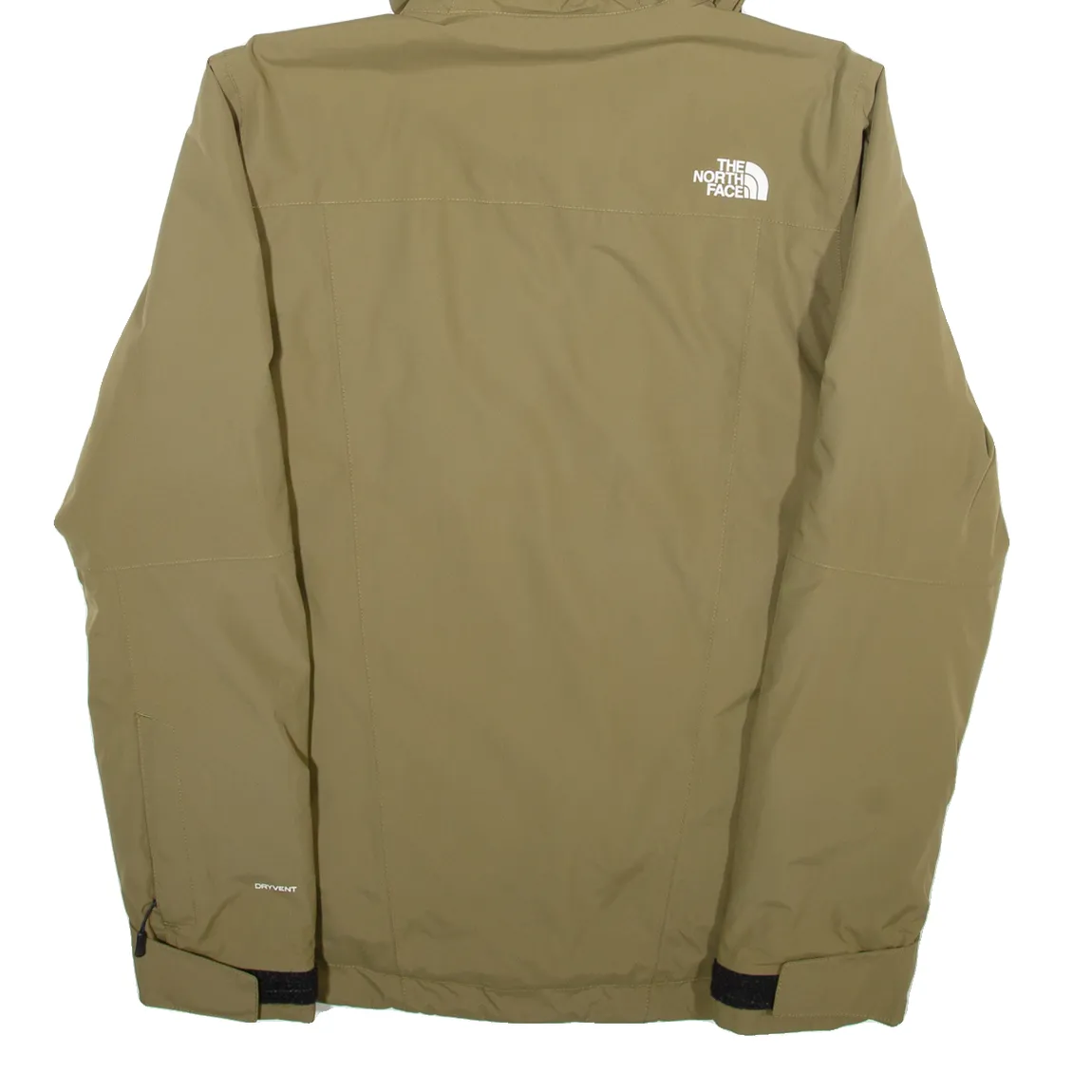 THE NORTH FACE Mens Rain Jacket Green Hooded S