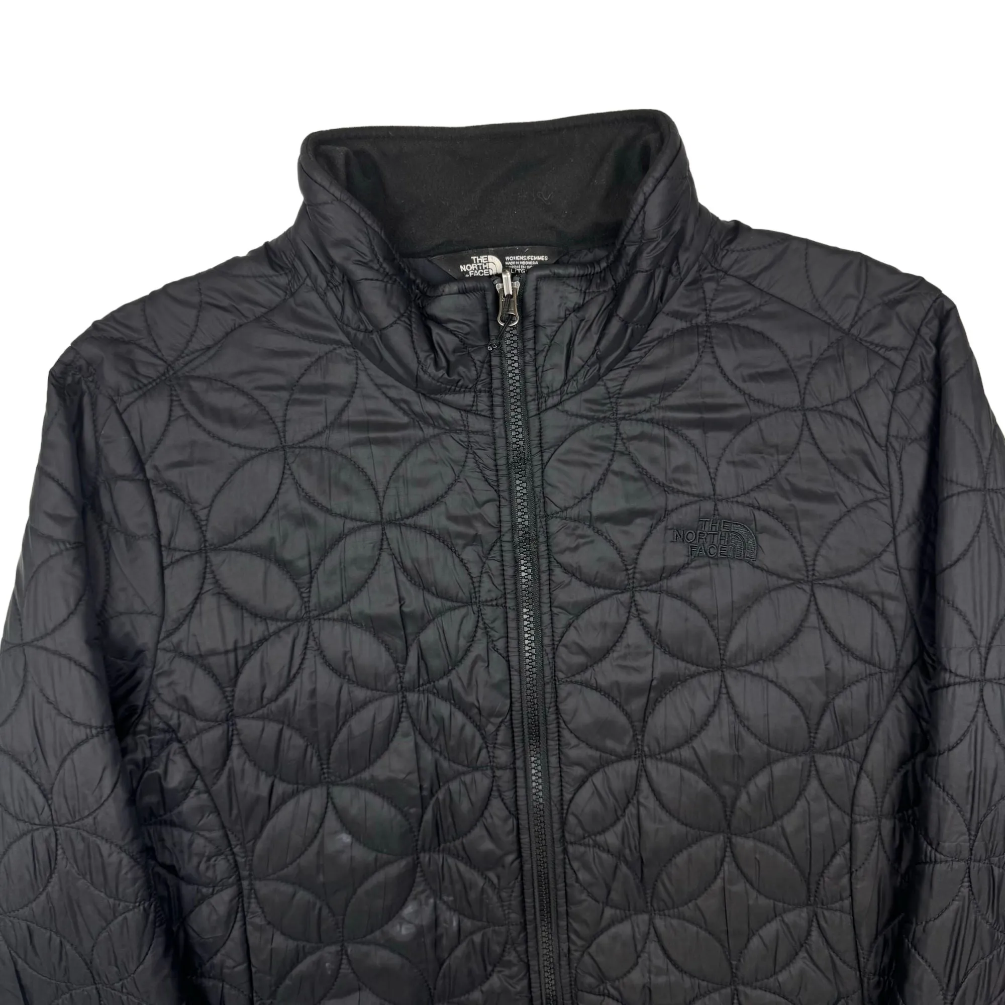 The North Face Quilted Full-Zip Light Puffer Jacket Black