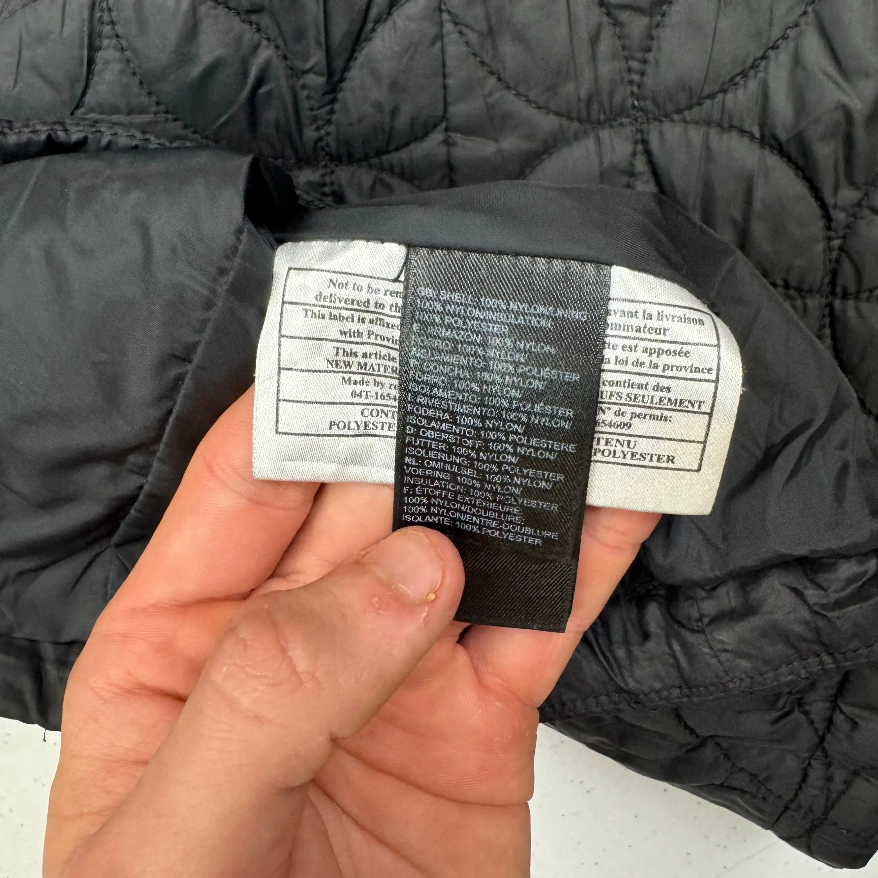 The North Face Quilted Full-Zip Light Puffer Jacket Black