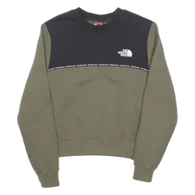 THE NORTH FACE Womens Sweatshirt Green Crew Neck L