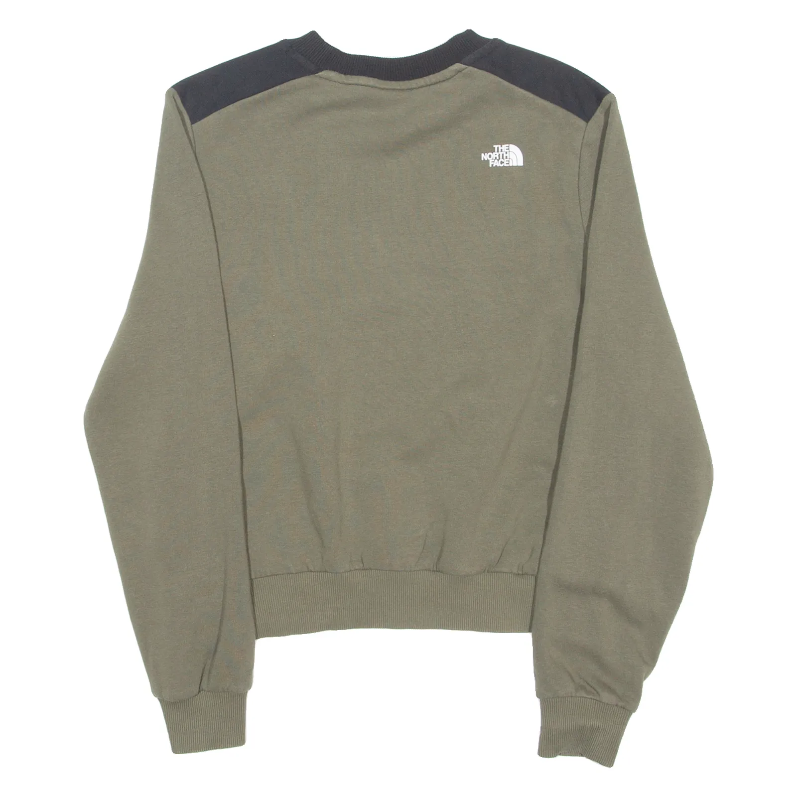 THE NORTH FACE Womens Sweatshirt Green Crew Neck L